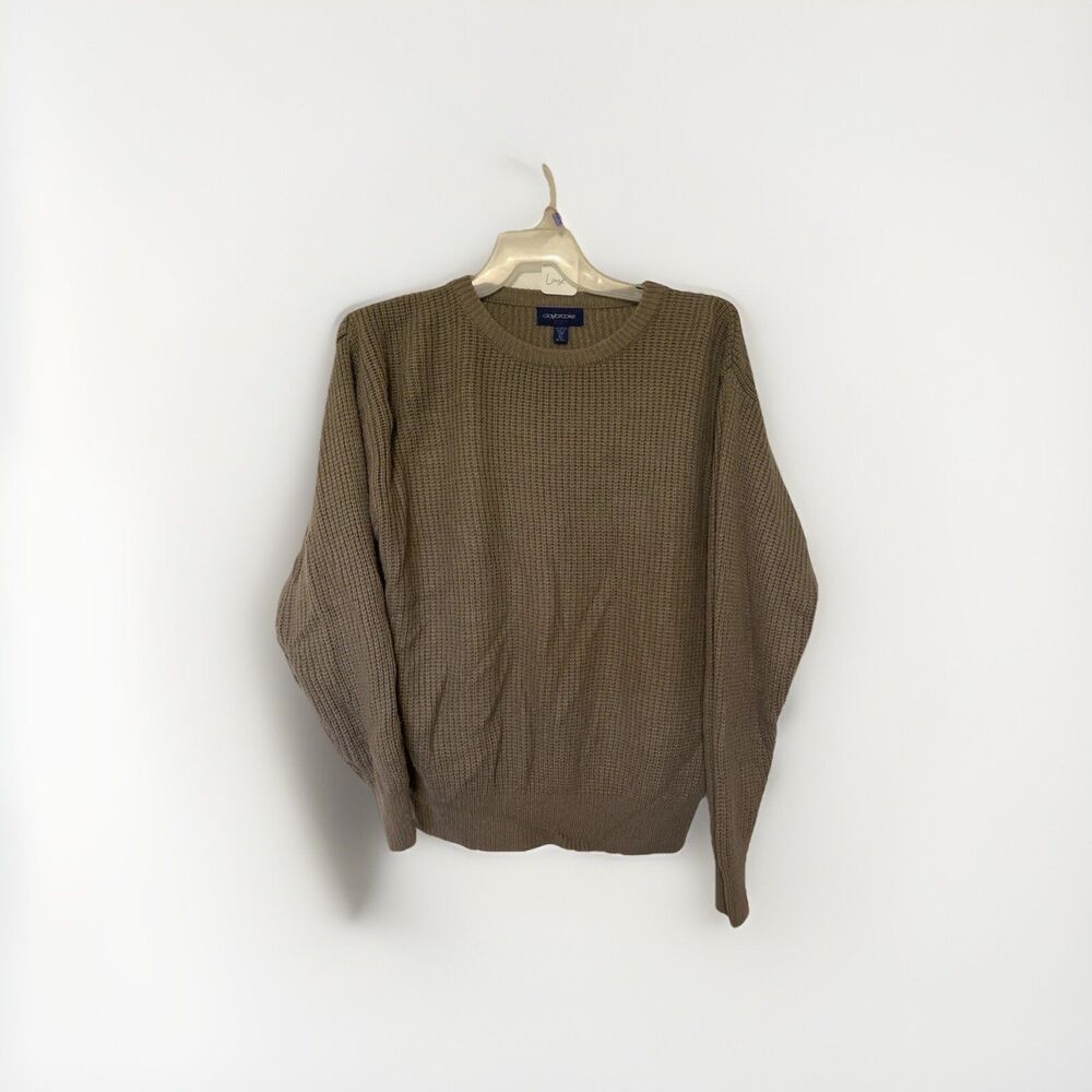 ($40.00) Vintage 80s/90s Large Daybrooke Light Brown Knitted Sweater